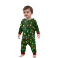 thumbnail image 2 of Onlypjs Family Matching Christmas Pajamas Set for Men, Women and Couples – Festive Light-Up Tree Print Tops and Red Plaid Pants, 2 of 5
