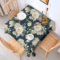 thumbnail image 2 of Pioneer Flower Floral Print Pattern Square Tablecloth,Waterproof Square Table Cover,Wipeable Spillproof Washable Table Cover for Home Kitchen Party Decor 60"x60"(152x152cm), 2 of 6