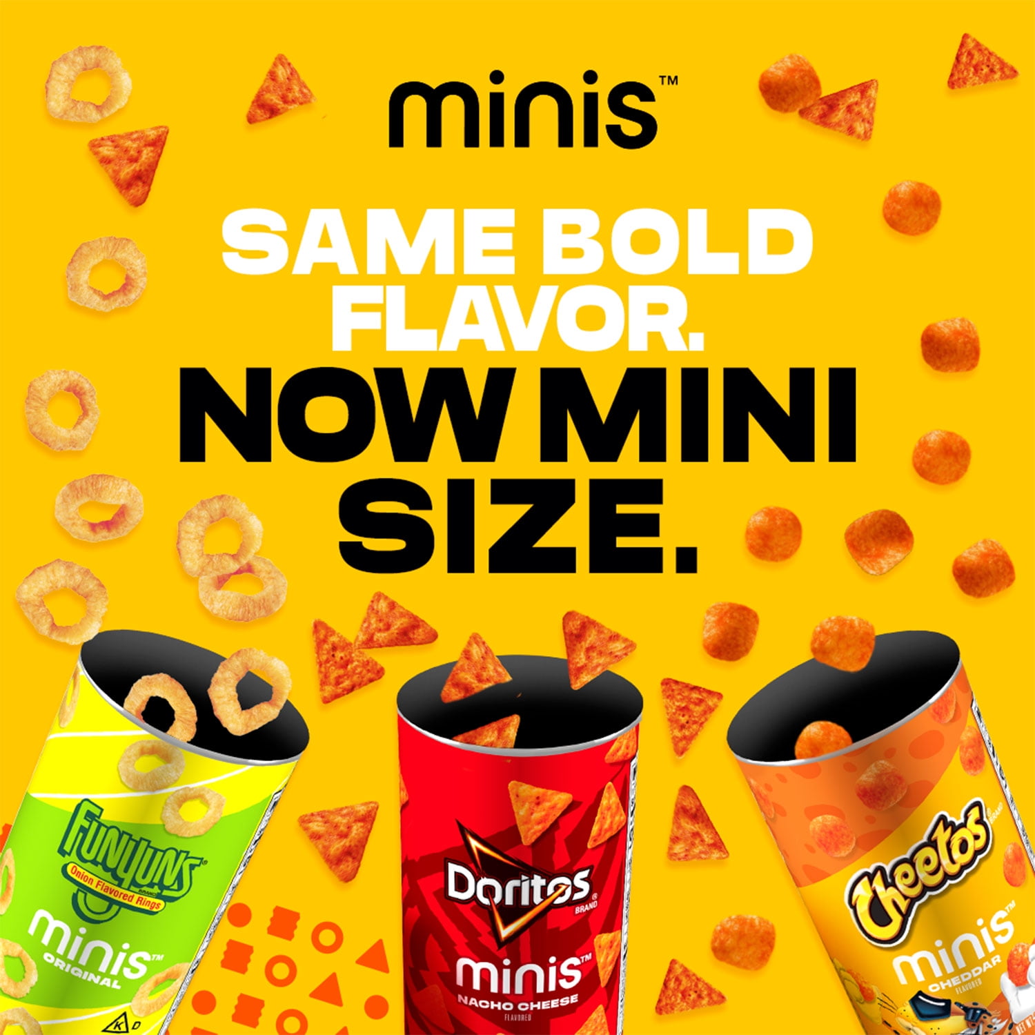 Frito-Lay Minis Doritos Cheetos and SunChips Snacks Variety Pack, Snack Size Cups, 18 Pack