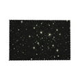 thumbnail image 4 of DouZhe Polyester Set de 4 Sets de Table, Étoiles de Nuit Ciel Étoilé Motif Résistant à la Chaleur Place Mats pour Table à Manger, 12 "x 18", 4 of 6