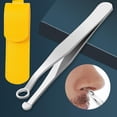 thumbnail image 1 of Pinzas para el cabellero de la , herramienta de extracción de punta forma forma forma , cortacabelleros para cejas, recortador de material acero inoxidable para patillas, Yinane Recortador de pelo de nariz, 1 of 8