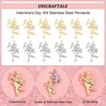 thumbnail image 6 of 32Pcs Angel Cupid Matte Pendants Stainless Steel and Golden Small Hole Dangle Charm for DIY Jewelry Making, 6 of 7