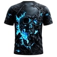 thumbnail image 5 of IWRICH Graphic T-Shirts for Men Novelty 3D Print Skeleton Tee Shirts Summer Short Sleeve Tee Top Sky Blue M, 5 of 5