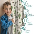 thumbnail image 3 of Blackout Kids Curtains,Beige Buffalo Skull Cactus Succulent Pattern Childrens Insulated Curtains Set Of 2,Bedroom Essentials,Toddler Room Decor 42"x54", 3 of 5