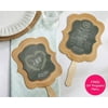 Kate Aspen Kraft Hand Fan (6 Sets of 12, 72pcs) - Perfect Party Favors for Weddings, Baby Showers, Bridal Showers or Birthdays
