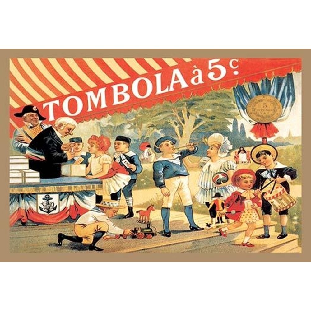 Tombola Poster Print by Theophile Alexandre Steinlen (18 x 24