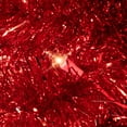 thumbnail image 5 of Northlight Pre-Lit Artificial Tinsel Christmas Tree - 4' - Red - Clear Lights, 5 of 7