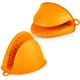 thumbnail image 1 of 1 par de minimanoplas de silicona para horno, manoplas resistentes al calor, lindos guantes de agarre para horno, (naranja), 1 of 5