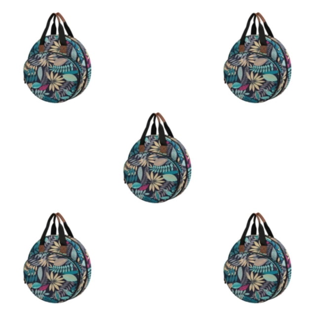 Yuarrent Embroidery Project Bag Knitting Storage Pouch Crochet Yarn Case Hook Type2 NO2