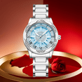 thumbnail image 4 of Binbond Reloj de Pulsera Casual para Mujer de 20 Mm con Eslabones de Acero Inoxidable, Multicolor, 4 of 8