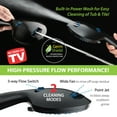 thumbnail image 5 of HotelSpa AquaCare AS-SEEN-ON-TV High Pressure 8-mode Handheld Shower Head - Antimicrobial Nozzles, Built-in Power Wash to Clean Tub, Tile & Pets, Extra Long 6 ft. Stainless Steel Hose, Wall & Overhead, 5 of 8