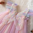 thumbnail image 6 of Turilly Girls Dress Up Clothes Girl's Summer New Sleeveless Ruffled Lace Round-Neck Embroidery Mesh Princess Bow Skirt, 6 of 9