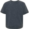 thumbnail image 3 of Girls Juniors Heather Charcoal Pittsburgh Steelers Cheer Squad Raglan T-Shirt, 3 of 3