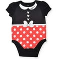thumbnail image 3 of Disney Minnie Mouse Girl's 5-Piece Short Sleeve Baby Bodysuit Onesie Set, 3 of 6