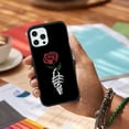 thumbnail image 5 of Skeleton Skull Hand Rose for iPhone XR 7 8 SE 11 12 13 Mini 13 14 15 16 Pro Max Case, Cute Aesthetic Classic Gothic Shock-Absorbent Protective,Black, 5 of 6