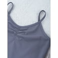 thumbnail image 5 of YIZYIF Kids Girls Spaghetti Straps Ballet Dance Dress Solid Color Backless Camisole Leotard Dress Dancewear, 5 of 7