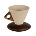thumbnail image 2 of CoudarTitie Cone Shape Coffee Cup Ceramic Tea Cup, Drinking Mug with Handle, Base Cone Shape L, 2 of 9