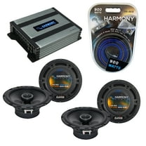 Fits Hyundai Santa Fe 2007-2008 Speaker Upgrade Harmony (2) R65 & HA-A400.4 Amp
