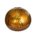thumbnail image 2 of Copper Ceramic Foil and Lacquer Spherical Table Vase, 2 of 2