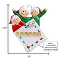 thumbnail image 6 of Personalized Family of 3 Christmas Ornament 2024 - Family Playing Board Games Ornament for Xmas Tree, 6 of 10
