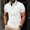 White, variant on WIZUTIZ Men's Button-Down Shirt Solid Color Short Sleeve Turndown Collar Everyday Shirt Moisture Wicking Breathable Lightweight Summer Sports Top