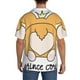 thumbnail image 3 of Balery Prince Corgi Dog Camisa Casual de Manga Corta con Botones para Hombre, Texturizada, Estilo Cubano, para Playa, Verano-Large, 3 of 5