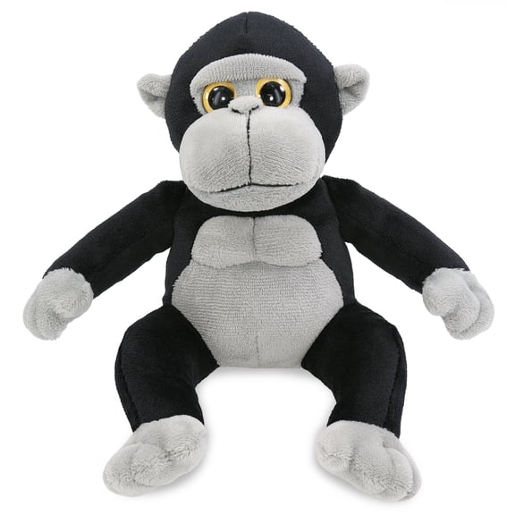 DolliBu Big Eye Gorilla Stuffed Animal – Soft Huggable Big Eyes Gorilla, Adorable Playtime Plush Toy, Cute Safari Zoo Animal Cuddle Gift, Super Plush Doll Soft Toy for Kids and Adults – 6 Inches