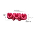 thumbnail image 3 of Vikakiooze 3 Silicone Heart Shaped Ice Glass Cocktail Silicone Ice Cubes Tasteless Succulent Flower Pot Gypsum Mould, 3 of 5