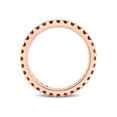 thumbnail image 3 of 1,15 Carat (CTW) GARNET ETERNITY MARIAD BANG RING EN 10K ROSE GOLD, 3 of 4