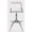 White, variant on Polyurethane Bar Stool with Chrome Legs White Set of 2