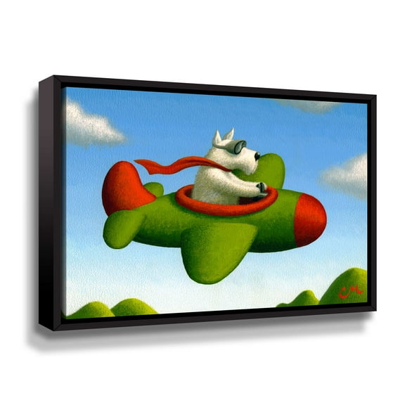 Artwall Frequent Flier No. 1, Gallery Wrapped Floater-framed Canvas by Chris Miles