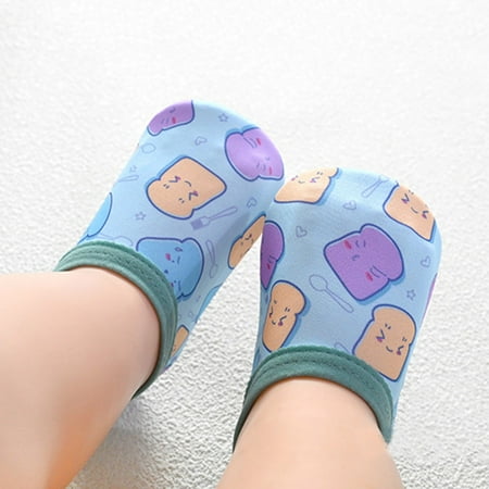 

Winter Sleeveless Workout Athletic Cute Toddler Shoes for Unisex Blue Activewear Sea School Kids Swim Boys Water Cartoon Aqua Girls Socks Barefoot Baby Non-Slip M