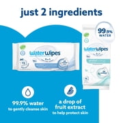 WaterWipes Sensitive Pure & Textured Wipes, 99.9% Water, Unscented & Hypoallergenic, 288 Count + Bonus Pack