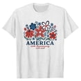 thumbnail image 5 of ibiyuan America 250 Shirt T Shirts for Women Crew Neck 250 Anniversary Usa Flag Casual Short Sleeve Independence Day Funny Shirts Summer Tunic Tops, 5 of 5
