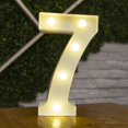 thumbnail image 1 of Luces LED con letras del alfabeto, lámpara luminosa con número, luz nocturna con batería para decoración del hogar, boda, cumpleaños, fiesta de navidad, 1 of 4