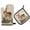 Christmas Deer with Greenery, variant on 2 PCS Oven Baking Gloves Set Heat Resistant Oven Mitt & Pot Holder Set Cooking Mitts Kitchen Home Supplies Christmas Design with Snowmen