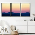 thumbnail image 2 of IDEA4WALL Framed Canvas Wall Art Yellow Pink Sky with Blue Green Mountains Landscape Wilderness Photography Minimalism Modern Scenic Colorful for Living Room, Bedroom, Office, 2 of 5