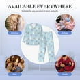 thumbnail image 7 of KLL Easter Rabbit Sleepwear Mens Flannel Pajamas,Long Cotton Pj Set, 7 of 7
