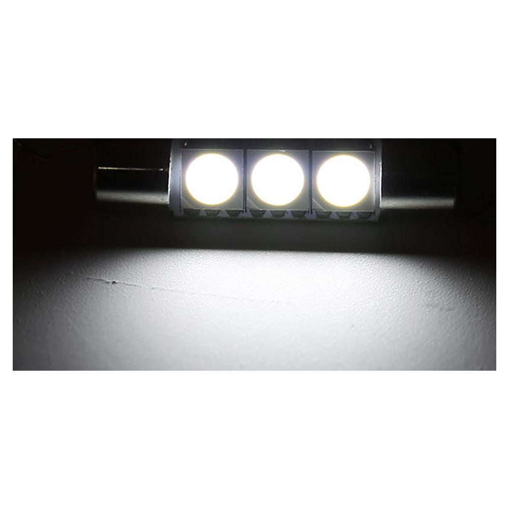 Mirror Light Sun Visor Lamp Fuse Led Bulb 6641 Led Bulb 10Pcs 3SMD 29