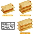 thumbnail image 7 of SpaceAid Bamboo Water Bottle Organizer with Labels, 3-Tier Stackable Bottle Holder, 7 of 7
