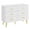 White, variant on Yeshouse 6 Drawer White/Black Dresser for Bedroom with Gold Handles, Modern Wood Dresser with Wide Drawers, Long Chest of Drawers for Living Room Hallway Entryway
