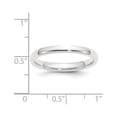 thumbnail image 4 of Platinum 2.5mm Comfort-Fit Wedding Band Size 4.5, 4 of 5