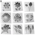 thumbnail image 1 of Lubelski 1 Set Painting Stencil Flower Pattern Multifunctional PET Paper Craft Painting Template for Wall Art, 1 of 3