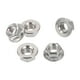 thumbnail image 1 of Ofertas únicas 5 piezas de tuercas de brida M10*1.5 para automóvil, acero inoxidable 304, tuercas de brida hexagonales planas, antideslizantes, tono plateado para automóvil y motocicleta, 1 of 1