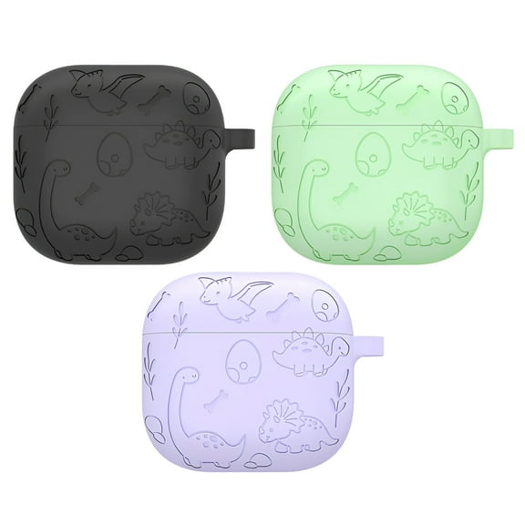 GJX 3Pcs Case for Airpods 4,Cute One-Piece Design Protection Cover for Airpods 4 Case,High-Quality Silicone Material Protective Case Cover for Apple Airpods 4,Color Mixing1
