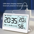 thumbnail image 4 of Students Use Silent Alarm Clock Childrens Intelligent Temperature Measurement Humidity Sense Luminous Electric Clock Bedroom Wakes Up Digital Clock, 4 of 9