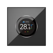 M Buder Smart Thermostat for House 1.32in TFT Screen Touch Knob Voice WIFI Temperature Controller with Ambient Lights for Home Water Heating GA Black 3.39 inches / 8.6 cm