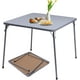 thumbnail image 1 of HOMYLIN Mesa Plegable de Comedor Portátil, Cuadrada para 4 Personas 85X85cm para Comedores Cocina Bar Cafe, Gris, 1 of 6