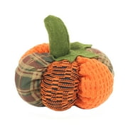 Way To Celebrate Stuffed Pumpkin with Green Leaves