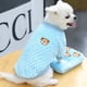 thumbnail image 3 of Chaleco con bordado de oso para perro, ropa cálida de invierno para perros pequeños, abrigo de peluche para cachorros y gatos, ropa para Yorkshire, Chihuahua, Shih Tzu y Pug., 3 of 6